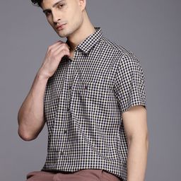 Louis Philippe Sport Slim Fit Checked Pure Cotton Casual Shirt-image-40
