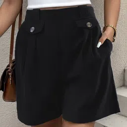 KPOP Women Regular Fit Mid-Rise Regular Shorts-picture-50