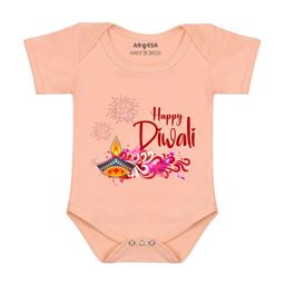 Arvesa My First Diwali Printed Bodysuit-image-79