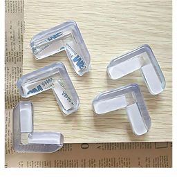SYGA Transparent Children's Baby Strip Safety Table Bed Corner Gaurd Baby Proofing Corner Protector Transparent L Shape Corner - 4 Pieces-20