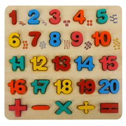 MINDMAKER Wooden Puzzle Educational and Learning Toy 3D Numbers - Multicolour-17