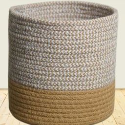 OnEarth Dual Tone Jute Baskets Large - Beige-2
