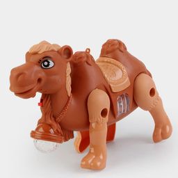 Sanjary Electric Camel With 3d Light  Rope Camel  Toys for kids -Color May Vary-3