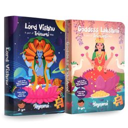 Toynama Educational Toys for Kids - Vishnu and Lakshmi 100 Pcs X 2 Jigsaw Puzzles Ages 3+ | Cultural Interactive Learning with App-23