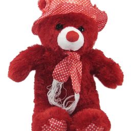 Tickles Cap Teddy Soft Stuffed Plush Toy For Kids Boys & Girls Birthday Gift (Size: Length 60 cm Color: Red)-image-63