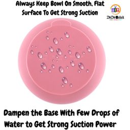 ZoZoBaa Silicone Baby Bowl | Extra Strong Suction Base, Non-Slip Design, 100% Food Grade BPA-Free Bowls for Babies & Toddlers |Training Essentials for BLW, First Stage Feeding | Dark Red - 325 ml image 2