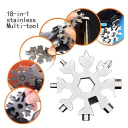 COZY VIBES 8-in-1 Snowflake Multi Tool Stainless Portable Steel Multi-Tool, Snowflake Bottle Opener Flat Phillips Screwdriver Kit Wrench Daily Tool - PACK OF 1 - COLOR MAY VARY image 4