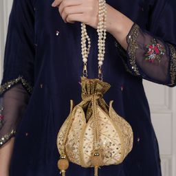 Anouk Embellished Potli Clutch-85