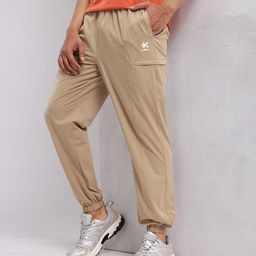 HRX by Hrithik Roshan Men Front Seam Mid-Rise Regular Fit Lifestyle Joggers-image-96