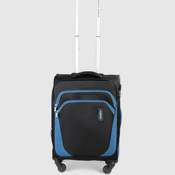 AMERICAN TOURISTER Black & Blue Kansas Spinnerinner 57 Cabin Trolley Suitcase-48