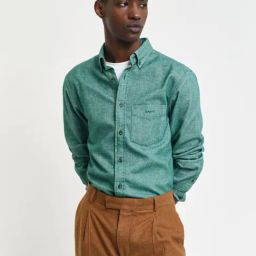 Gant Green Regular Fit Solid Shirt-picture-43