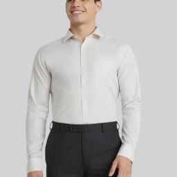 Park Avenue Off White Slim Fit Shirt-image-51