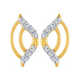 P.C. Chandra Jewellers 14 kt Gold & Diamond Earrings-picture-40