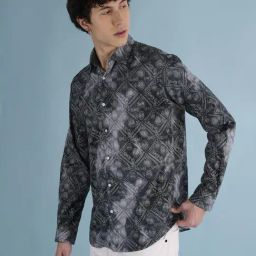 IVOC Grey Print Shirts-image-32