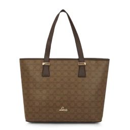 Lavie Coffee Printed Large Tote Handbag-image-73