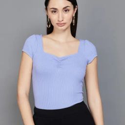 Code by Lifestyle Purple Regular Fit Top-image-29