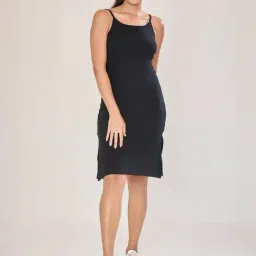 Urban Sundari Black Cotton Casual Fit Dress-picture-46