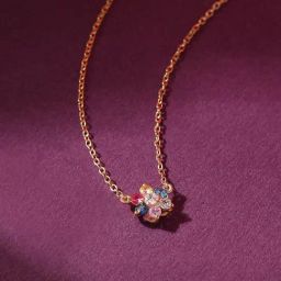 Ornate Jewels 925 Silver 18K Gold Plated Multi Stone Color Pops Lollipop Necklace for Women-image-31