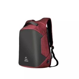 AllExtreme EXATBMR 15.6 inch Anti Theft Laptop Backpack with Charging Port Unisex Backpack (Maroon)-image-1