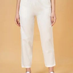 Honey by Pantaloons White Cotton Cropped Pants-image-31