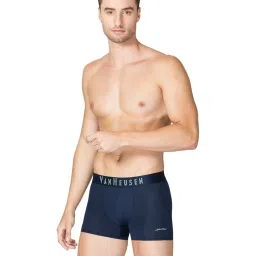 Van Heusen Swift Dry Breathable Solid AIR Series Active Trunks - Dark Navy image 3