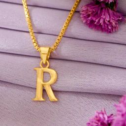 P.N.Gadgil Jewellers 22 Karat (916) BSI Gold Alphabet Pendant-image-31