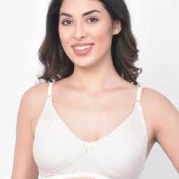 Clovia White Non Wired Non Padded Full Coverage Bra-image-97