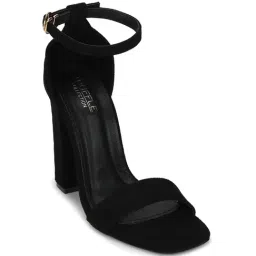 Truffle Collection Black Ankle Strap Sandals-image-33