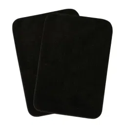 Saral Home Black Microfibre 1041 GSM Bath Mats - Set of 2-image-73