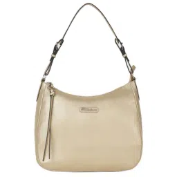 BELLADAMA Valentina Golden Solid Medium Hobo Handbag-37