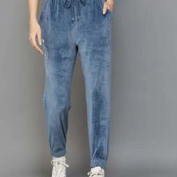 Ginger by Lifestyle Blue Printed Joggers-picture-3