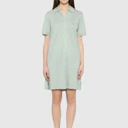Triumph Green Polka Dot Night Dress-picture-21