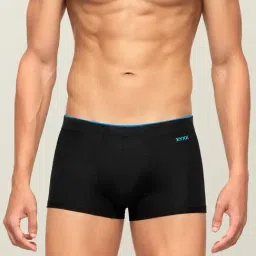 XYXX Black Mid Rise Solid Trunks-picture-31