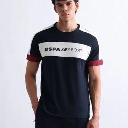 USPA Sport Blue Slim Fit Others Sports T-Shirt-image-81