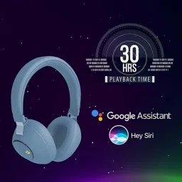 Zebronics Zeb-Duke Wireless Bluetooth Headphone with Microphone (Blue) image 2