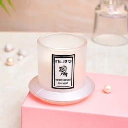 TAYHAA White Wax Handpoured Candle With Lid-image-49
