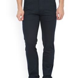 Red Tape Men Navy Blue Smart Straight Fit Solid Chinos-image-73