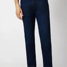 Van Heusen Denim Labs Navy Cotton Slim Fit Jeans-image-87