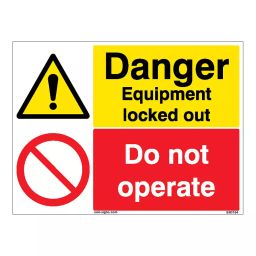 SUNSIGNS  Danger Equipment, Do Not Operate Signages Size 600x450 mm HP Print + Vinyl, SN0164-picture-33