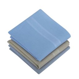 Dollar Multicolor Solid Handkerchiefs for Men - Pack of 10 image 2
