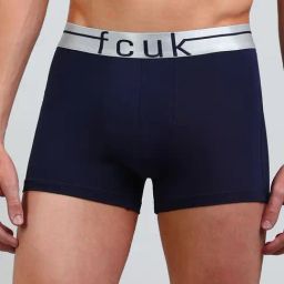 FCUK Multi-Color Polyamide Solid Trunks Pack of 2 image 3