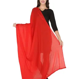 Dupatta Bazaar Red Cotton Dupatta image 1