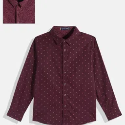 Allen Solly Junior Boys Reversible Printed Pure Cotton Casual Shirt-image-23