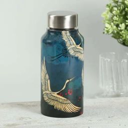 India Circus by Krsnaa Mehta Navy Steel Legend Of The Cranes Small Water Bottle (0.55 L)-image-27