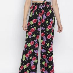 Oxolloxo Multicolor Floral Print High Rise Pants-picture-43