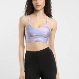 Reebok Purple Printed Sports Bra-image-13