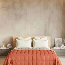 DDecor Orange & Cream 110 TC Cotton Double Reversible Quilt-image-16