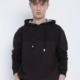 Showoff Brown Cotton Slim Fit Hooded Sweatshirt-19