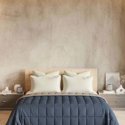 DDecor Blue & Cream 110 TC Cotton Double Reversible Quilt-image-19