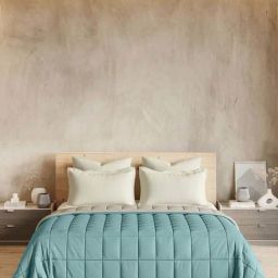 DDecor Cobalt & Cream 110 TC Cotton Double Reversible Quilt-image-31
